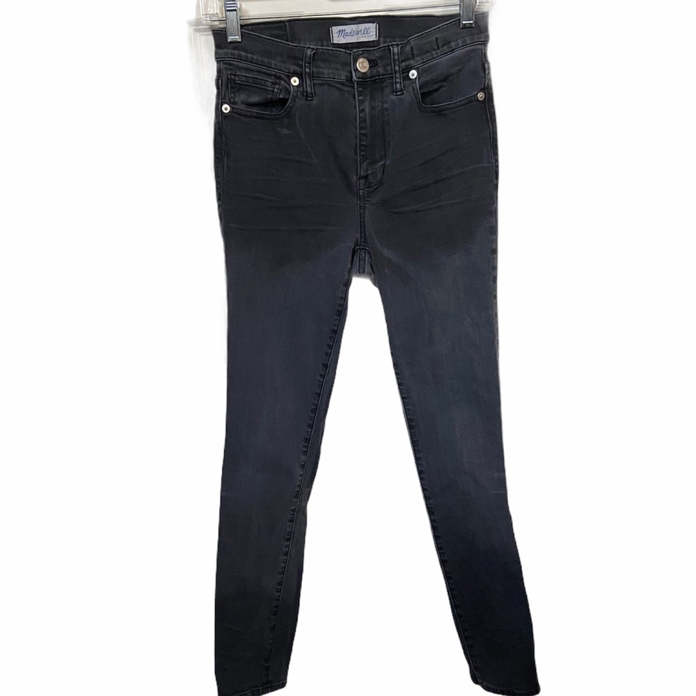 Madewell Faded Black/Grey High Riser Skinny Size 27 Jeans.